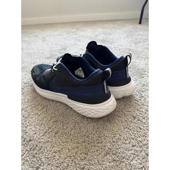 Nike React Miler 2 Shoes Men’s Size 15 Black Blue Running Athletic Trainers Low main image 5
